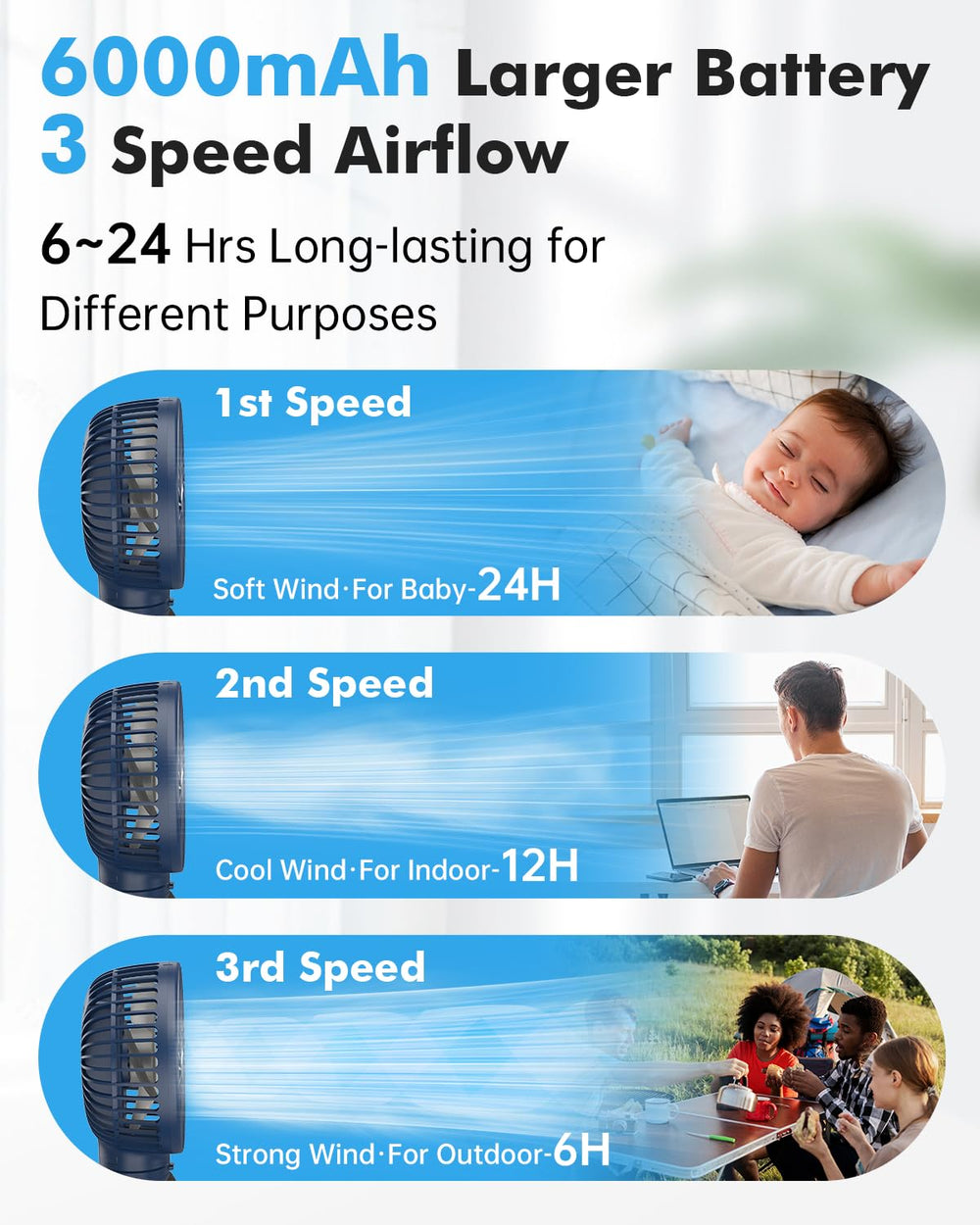FRIZCOL baby-friendly wind with low noise to support peaceful naps.