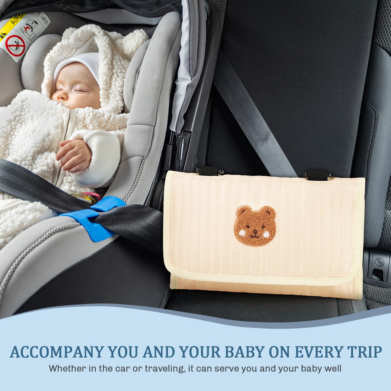 Frjjthchy diaper bag organizer durable material close-up indicates long-lasting travel companion.