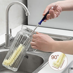 FRMARCH bottle brush stainless steel wire adds durability for daily use.