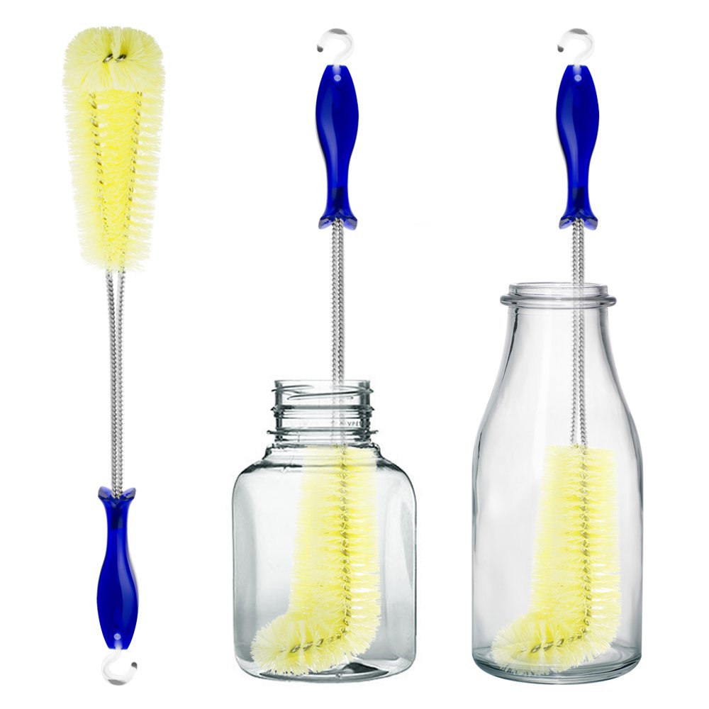 FRMARCH long bottle brush angled head cleans hard-to-reach corners with ease.