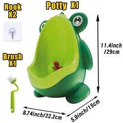 Frog Pee Training aiming spinner image highlighting engaging aiming practice