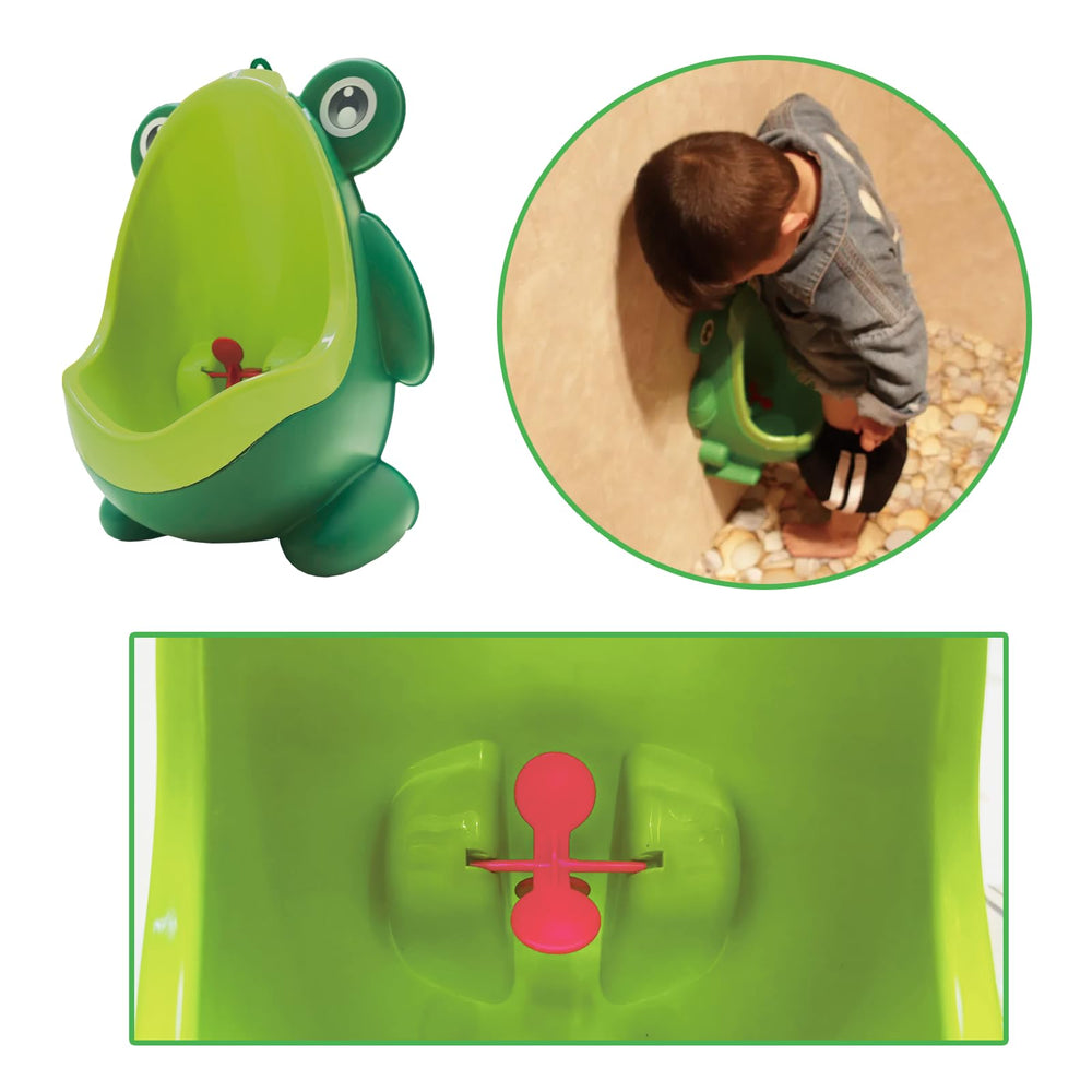 Frog Pee Training installation guide emphasizes smooth-wall mounting and 24 hour setup