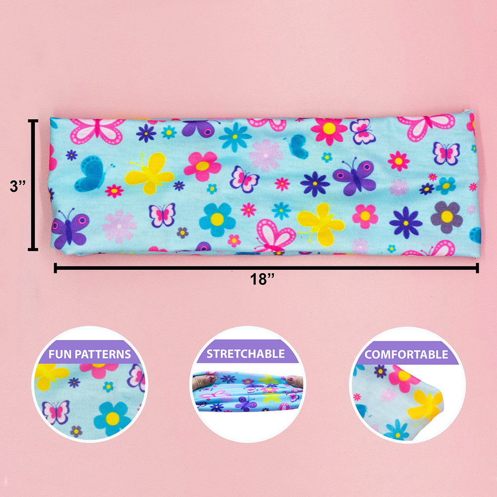 FROG SAC headbands worn during playtime demonstrate comfortable all-day wear