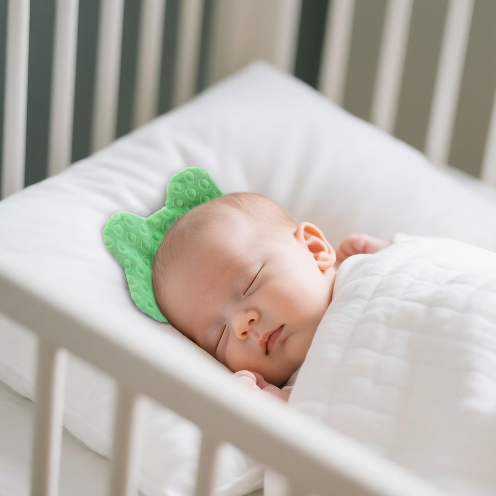 Frogs machine-washable rabbit design supports easy care between uses.