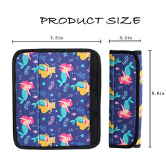 FRRIOTN two-pack kids seat belt covers close-up of soft neoprene fabric.