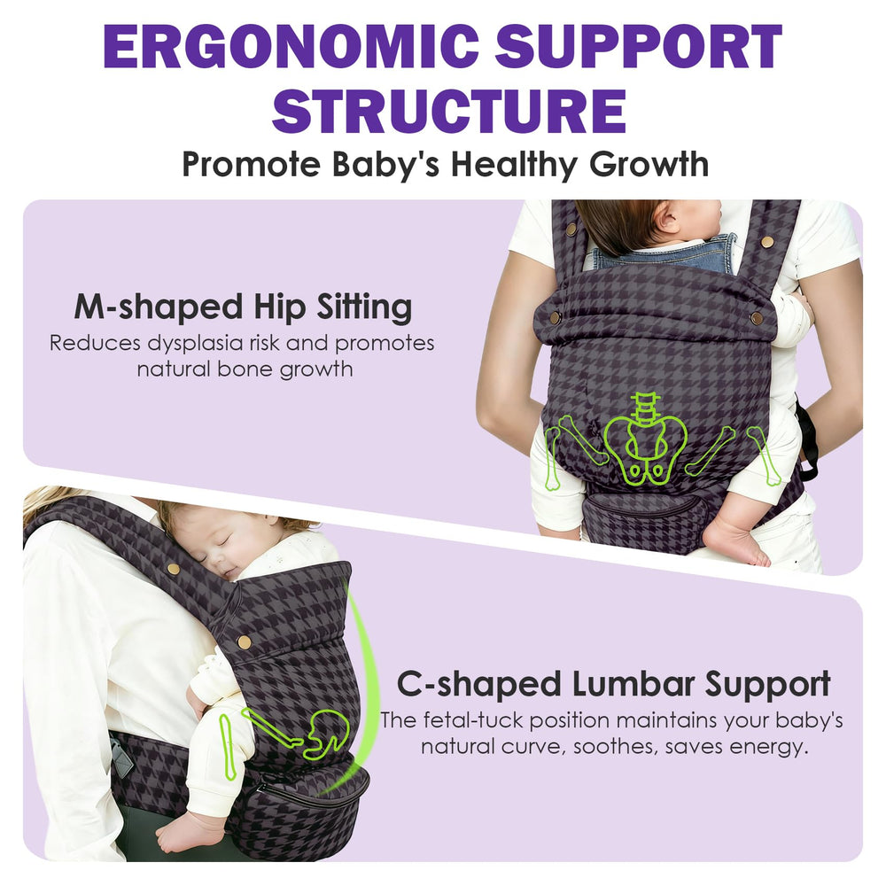 FRTUI baby carrier adjustable shoulder straps offering a customizable fit