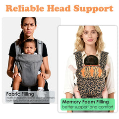 FRTUI baby carrier newborn-to-toddler range in front-facing use.