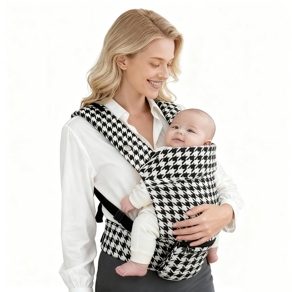 FRTUI baby carrier front view with adjustable straps for comfortable everyday wear