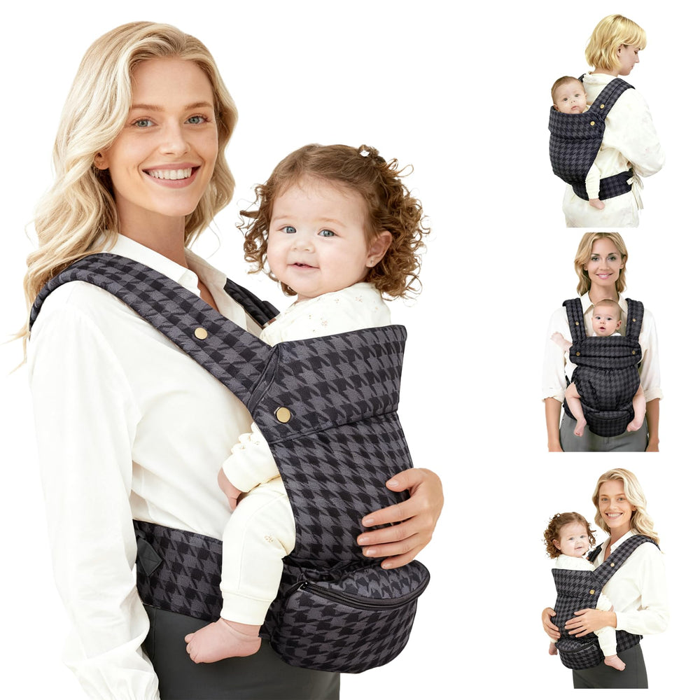 FRTUI baby carrier front view showing versatile 4 in 1 design for newborn to toddler