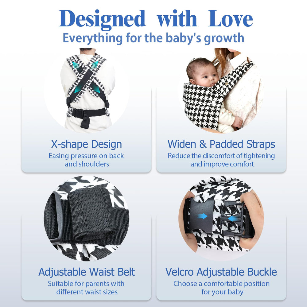 FRTUI baby carrier head support provides neck stability during cuddles