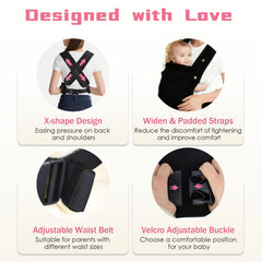 FRTUI Baby Carrier head-support demonstrates dual-layer neck protection for little heads