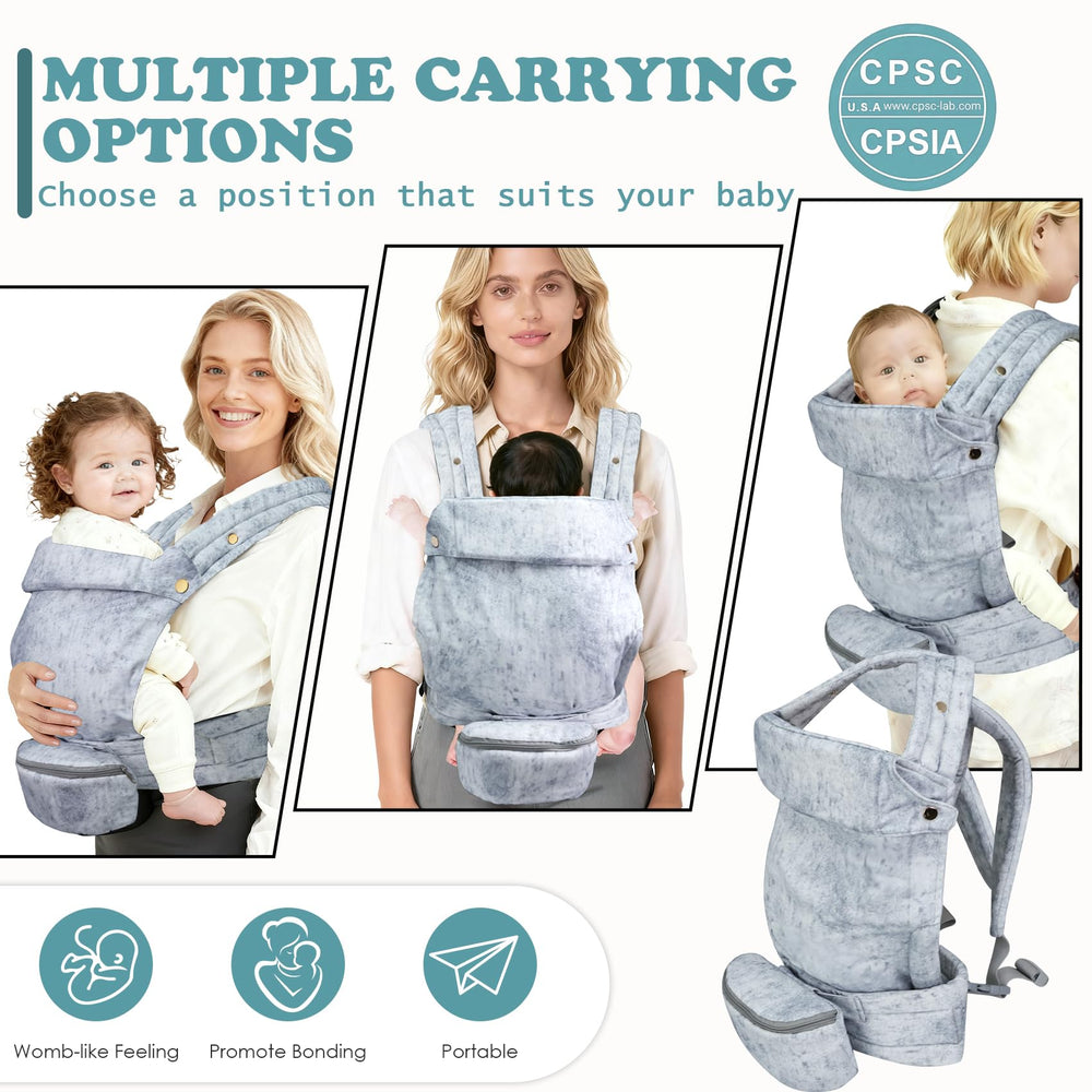 FRTUI light blue tie-dye carrier ideal for on-the-go parents.