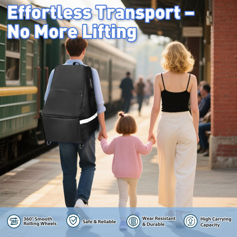 FRTUI carseat travel bag padding protects seats during transit.