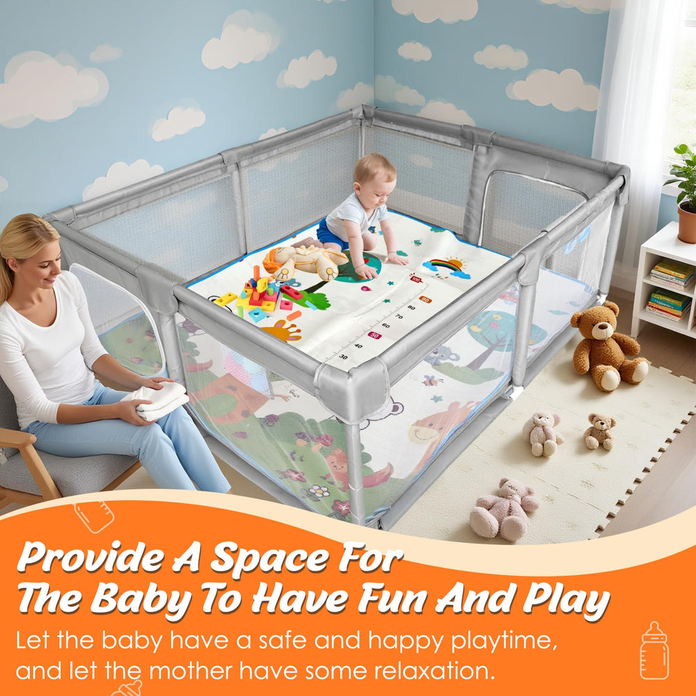 FRTUI sturdy steel frame with suction cups reduces tipping during active play