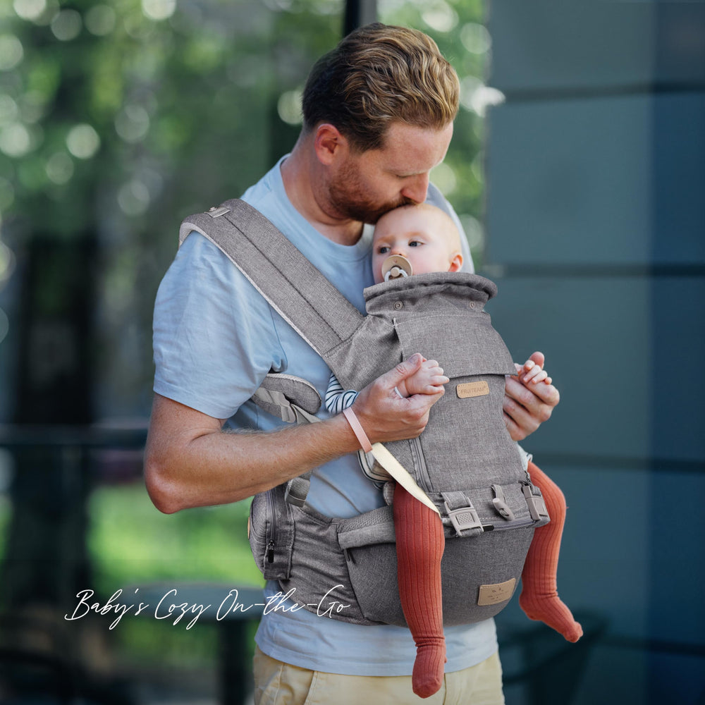 FRUITEAM 6-in-1 carrier supports active parenting with flexible configurations.