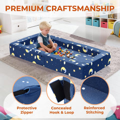 FRUITEAM travel bed guardrails 2.75-inch ensure safe sleep
