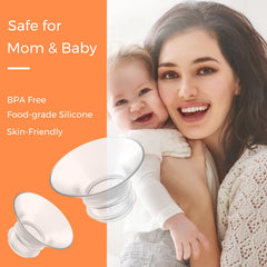 FRUSSONIA flange inserts compatible with Momcozy — broad compatibility for seamless pumping.