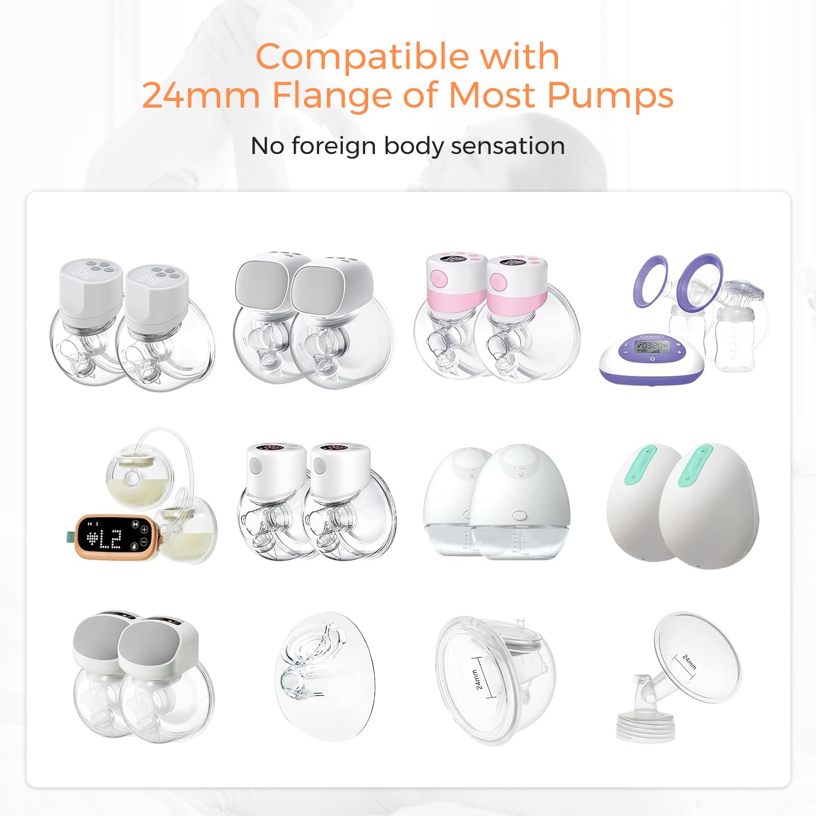 FRUSSONIA flange insert 17mm size for comfortable, customizable pumping