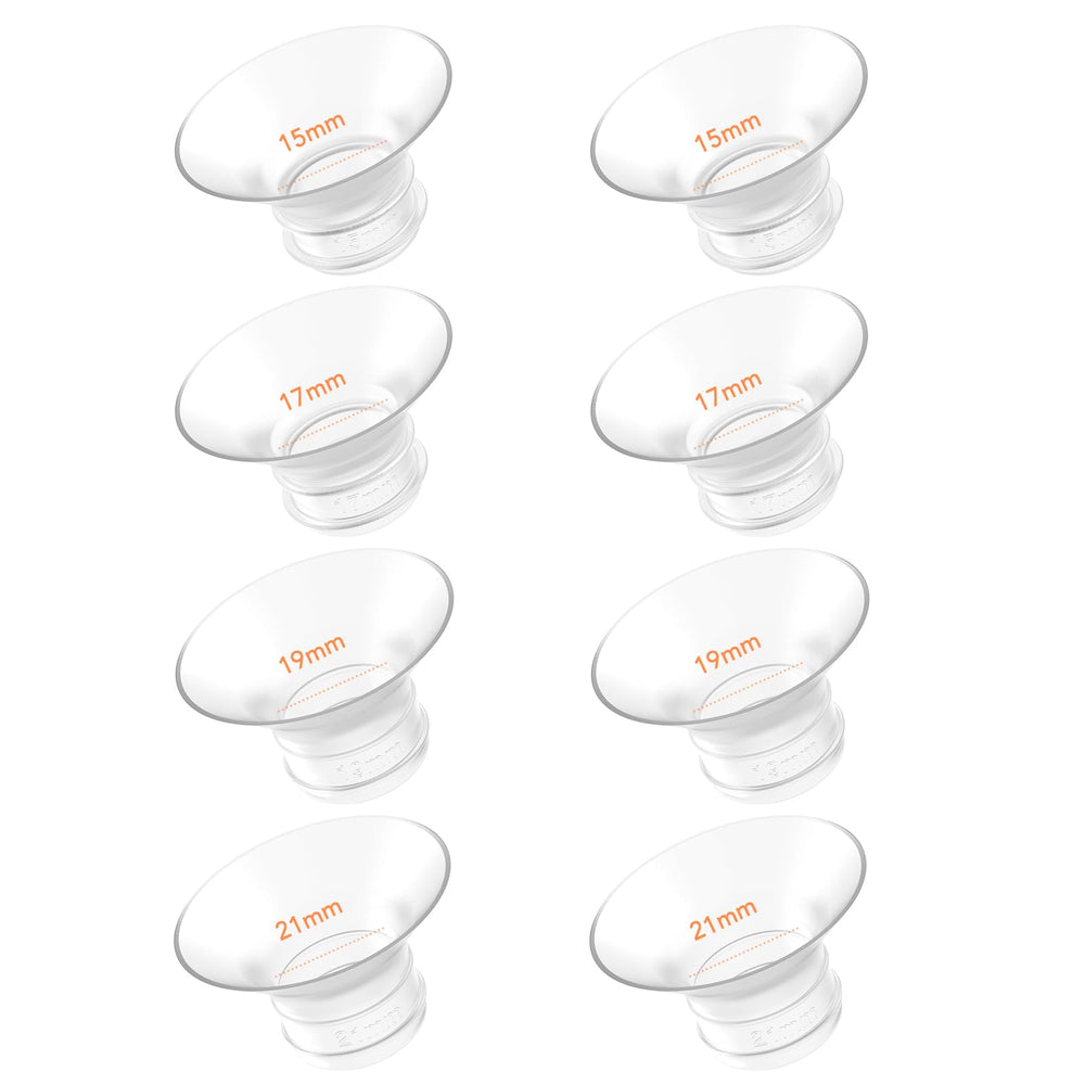 FRUSSONIA flange inserts eight-pack with four sizes for a personalized fit