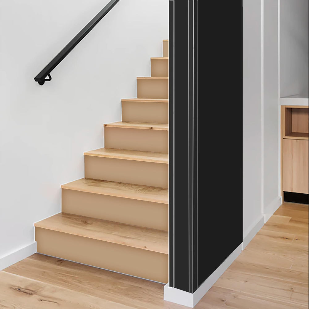 Frychee clear protector on door edge helping keep corners safer in busy hallways.