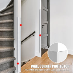 Frychee edge guard showing peel-and-stick install for fast corner protection.