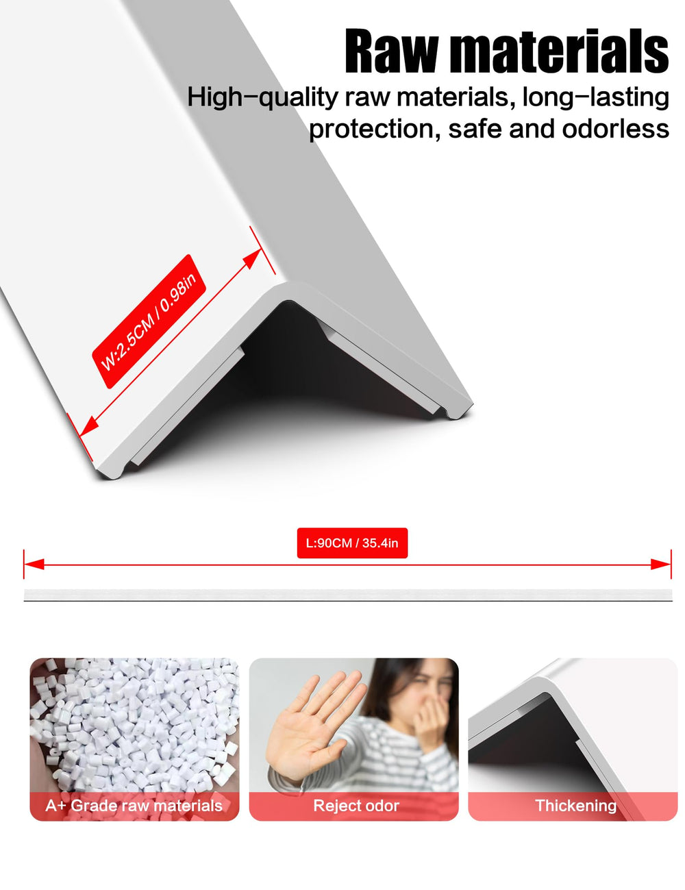 Frychee stair edge protector applied for safer, smoother transitions.