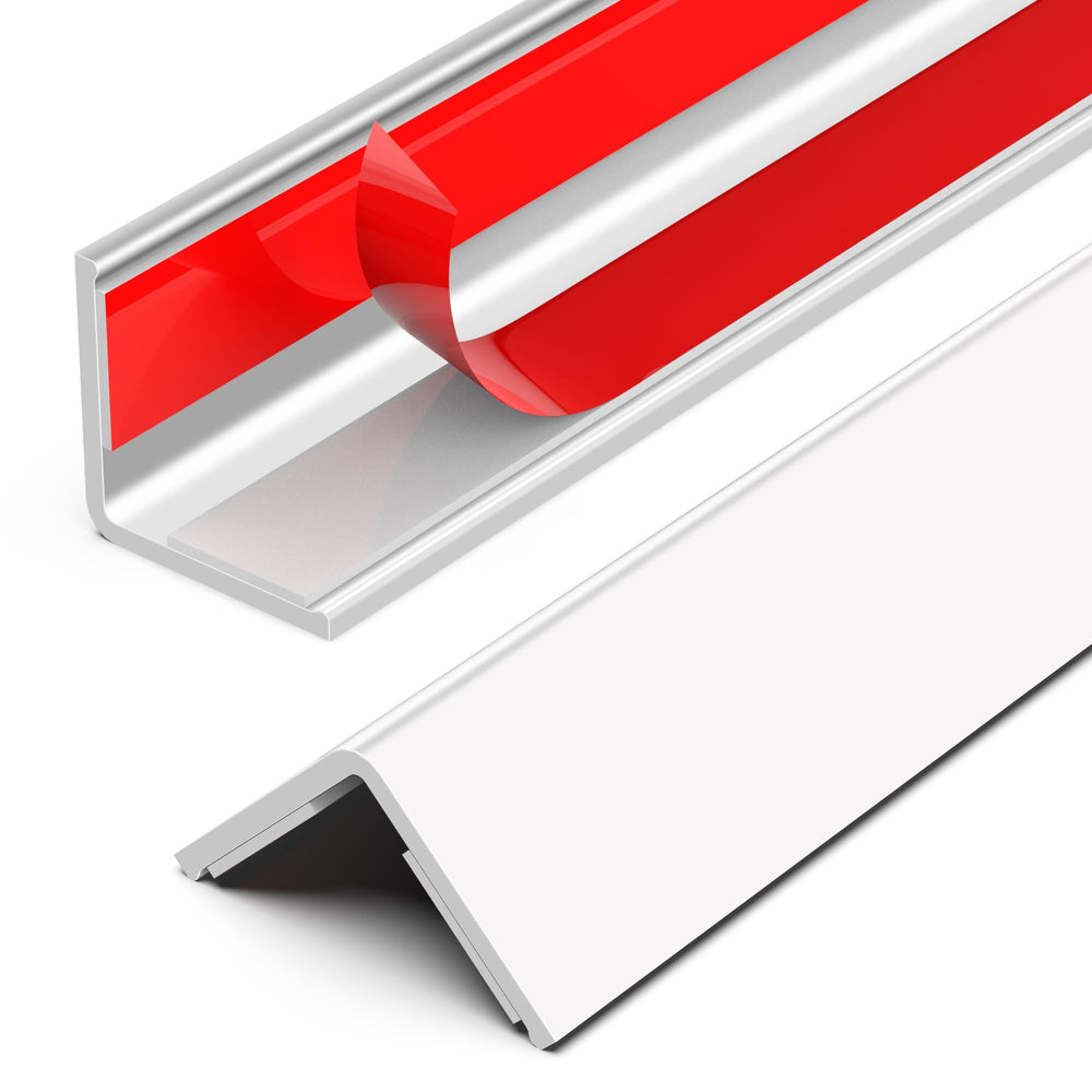 Frychee wall corner protector with adhesive back for quick, lasting wall protection.