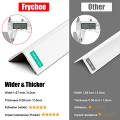 Frychee wall corner protector removal friendly design preserves walls during reinstallation.