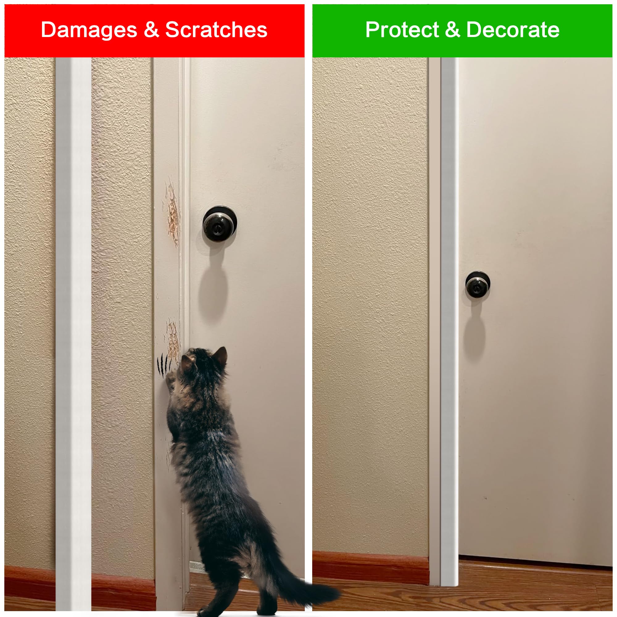 Frychee edge cover protects against water damage and chipped paint on corners.