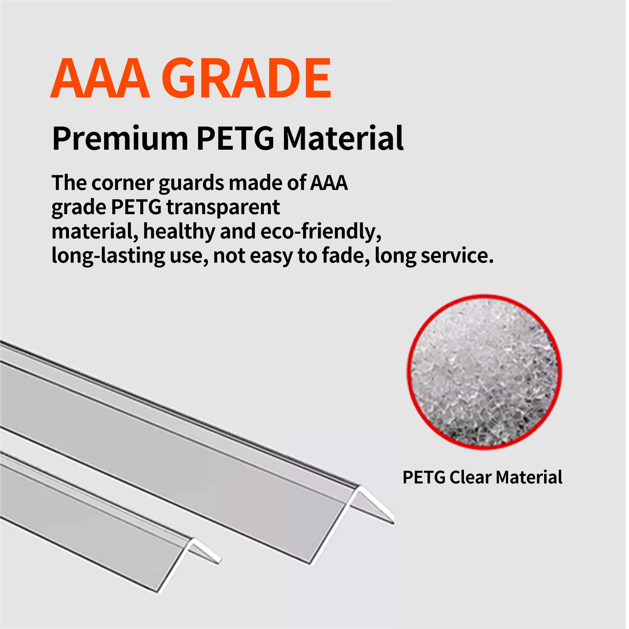 Frychee waterproof and shatterproof edge protector guarding stairs and furniture edges.