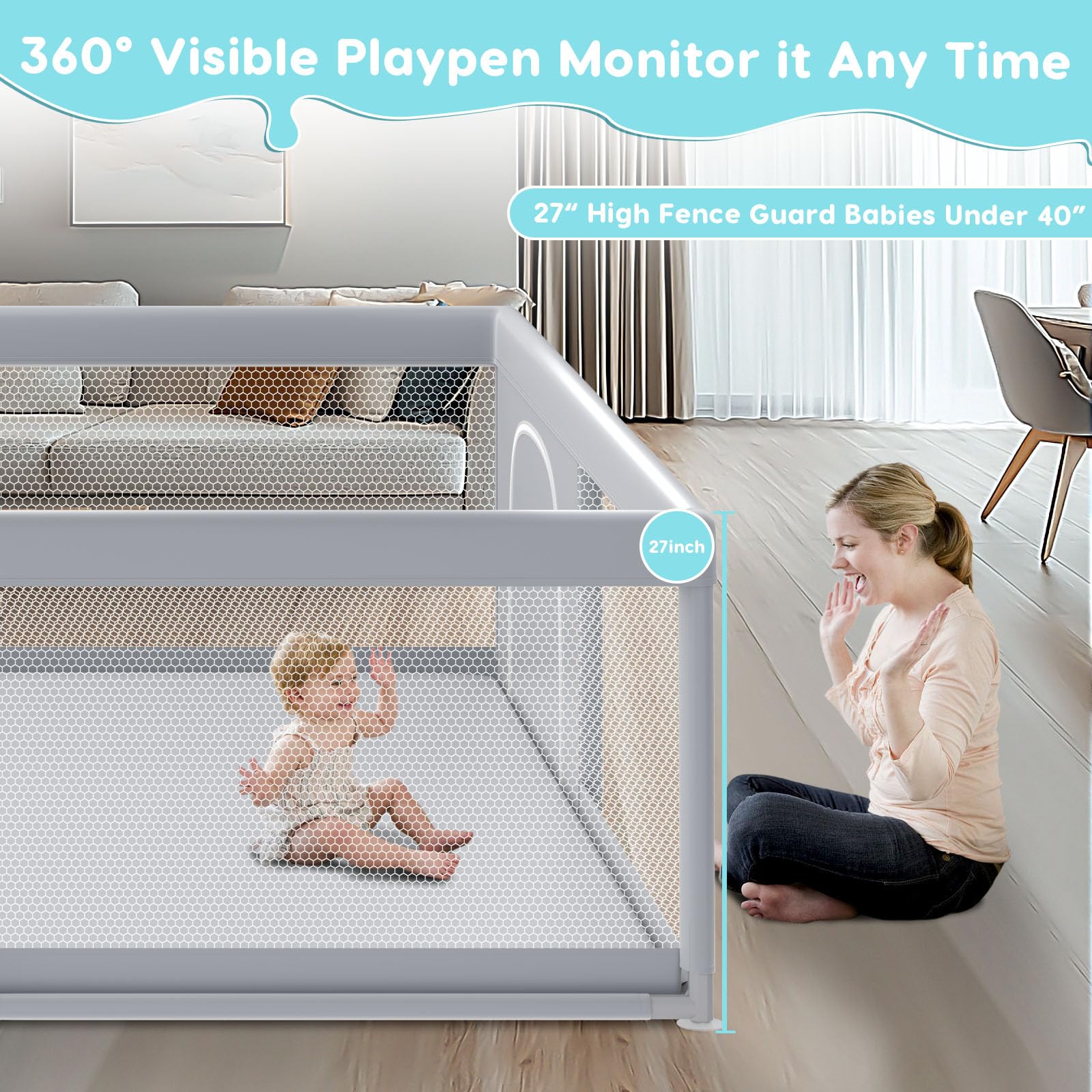 Fshibila anti-fall base with suction cups prevents movement during play