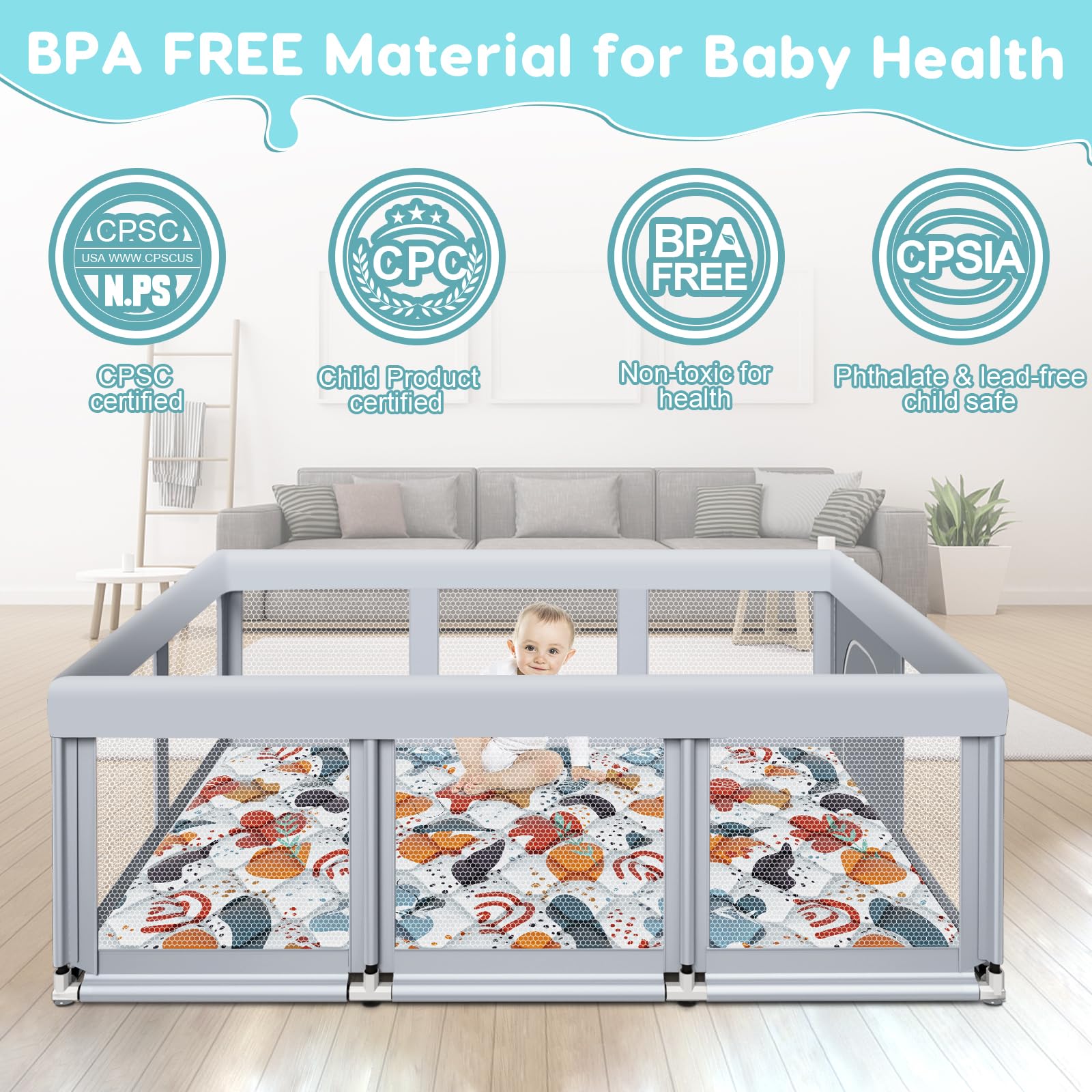 Fshibila indoor-outdoor playpen suitable for versatile playtime anywhere