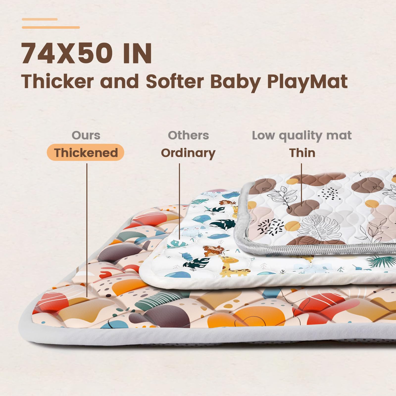 Fshibila play mat foldable for easy transport and storage.