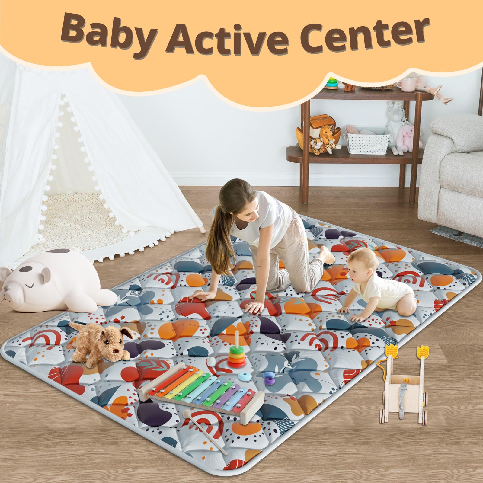 Fshibila non-slip bottom enhances safety during playtime