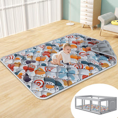 Fshibila play mat thick cushioning supports babies during crawls