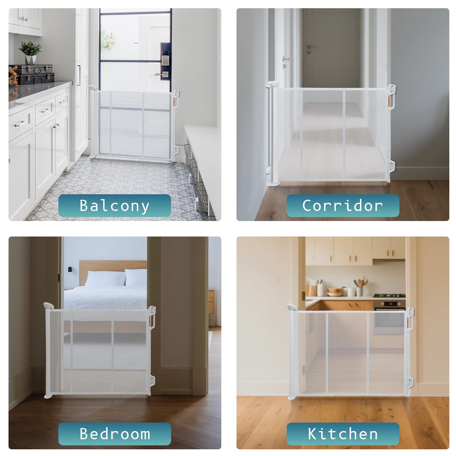 FSYGloryGlides adjustable baseboard-fit installation without damage.