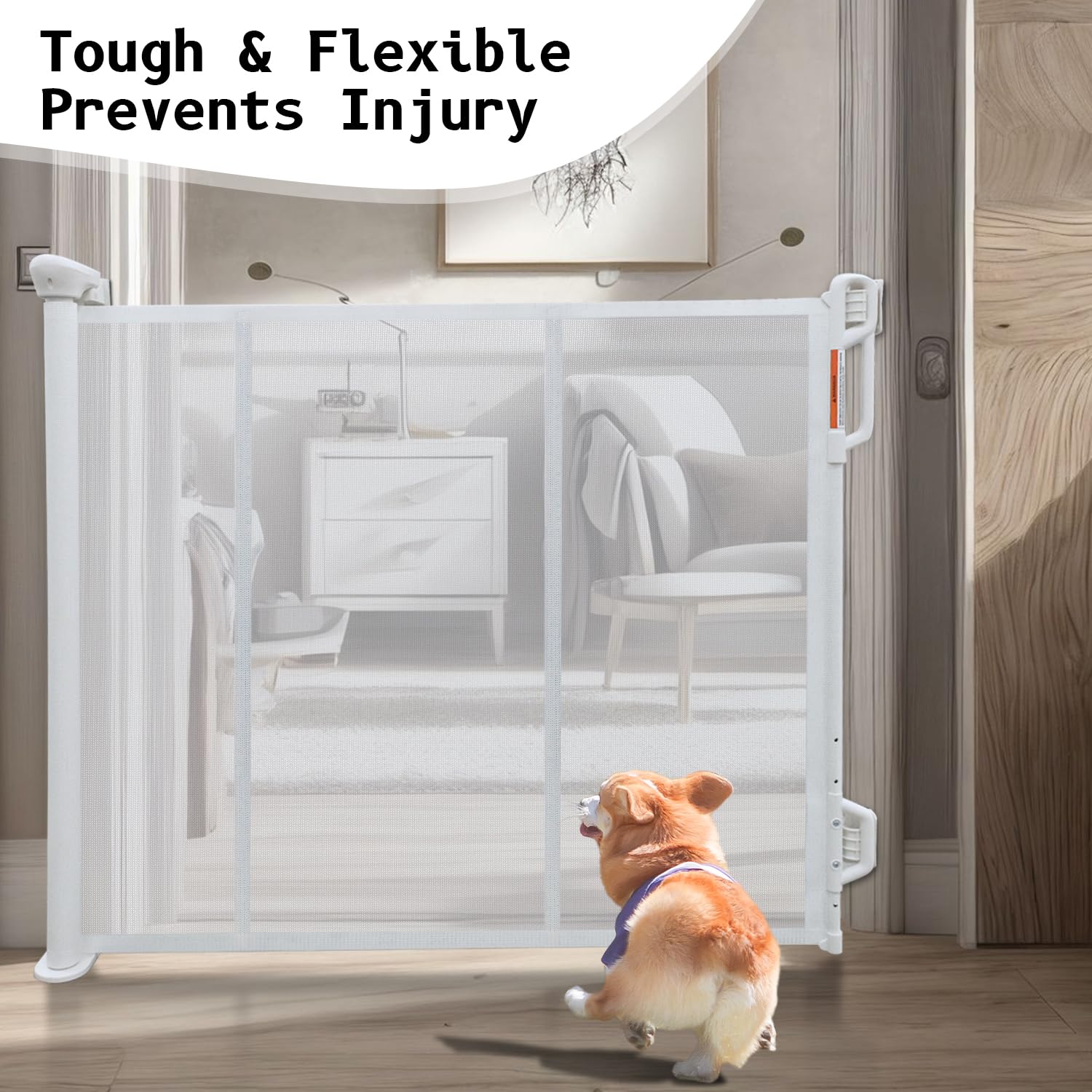 FSYGloryGlides indoor-outdoor gate suitable for stairs and doorways.