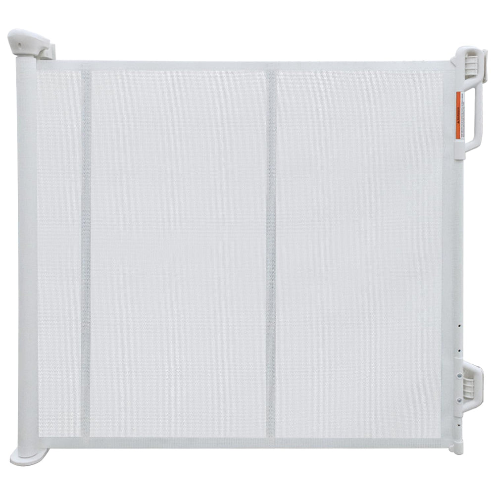 FSYGloryGlides retractable gate extended over a wide doorway for safety.