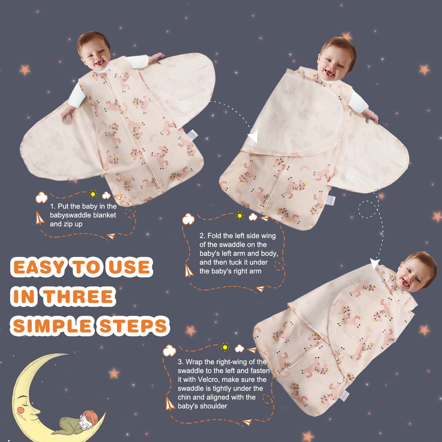 Ftikvo arm and neck openings ensure snug, safe fit