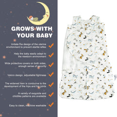 Ftikvo swaddle blanket arm and neck openings ensure a safer fit.
