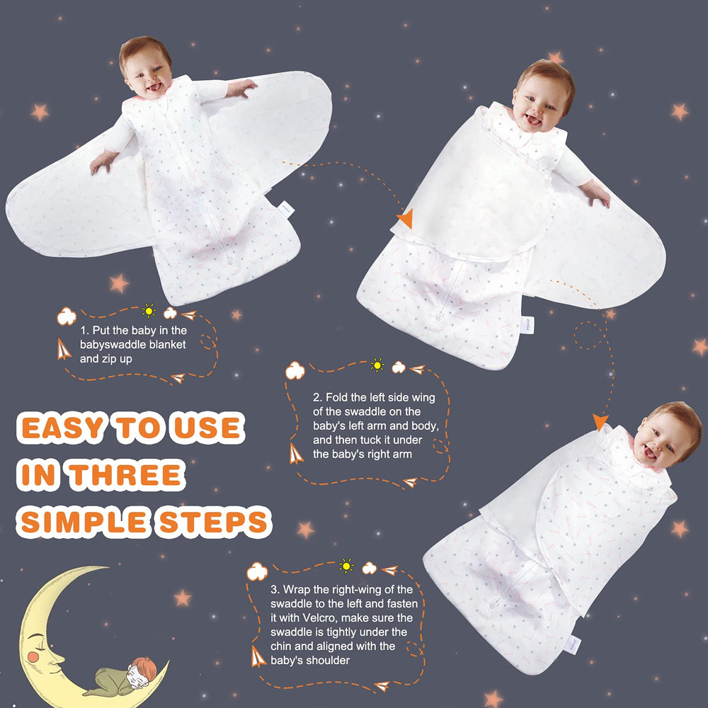 Ftikvo swaddle blanket TOG 1-0 helps balanced warmth.