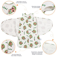 Ftikvo swaddle soft breathable fabric close-up emphasizes skin-friendly material