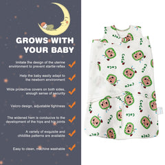 Ftikvo swaddle two-way zipper close-up facilitates easy diaper changes