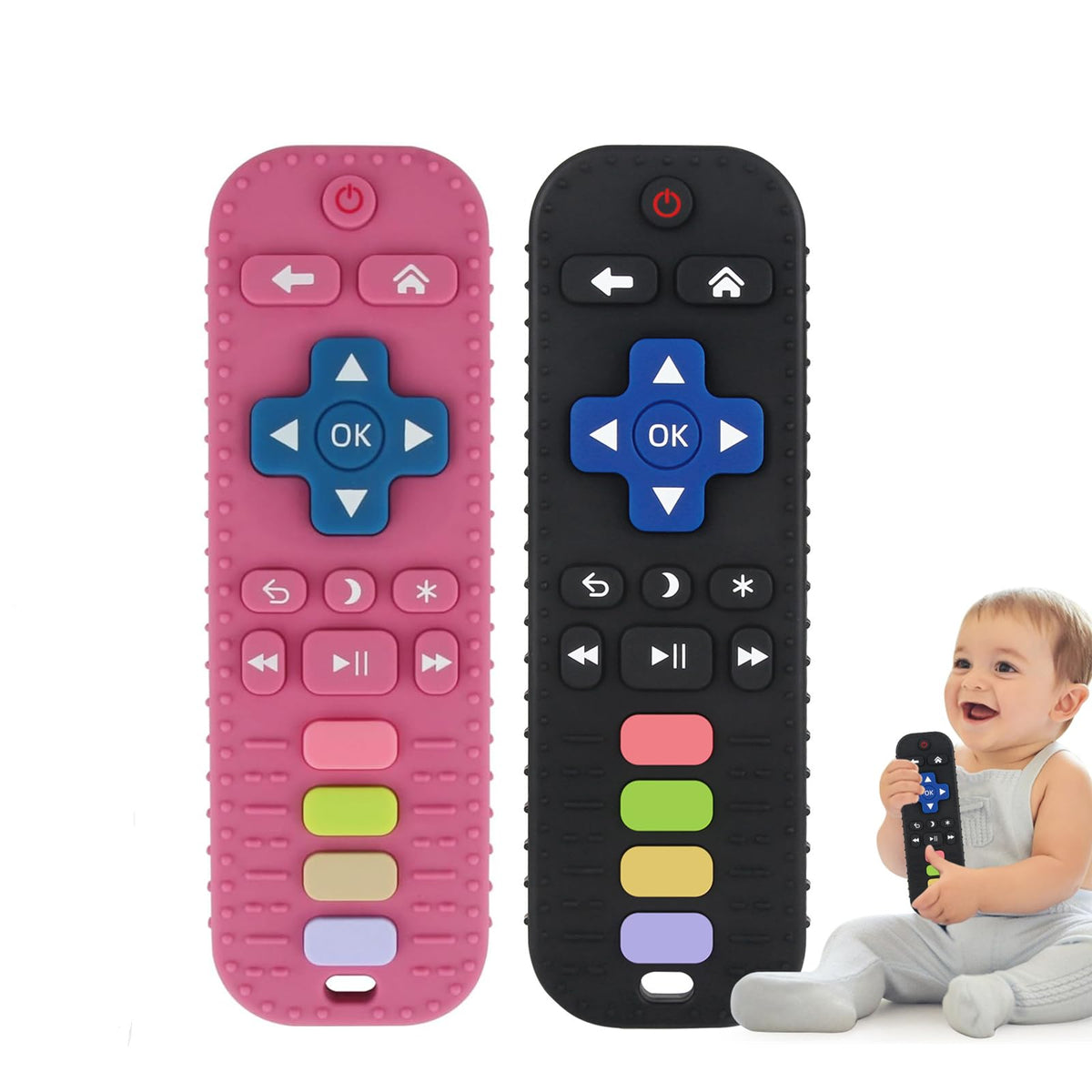 Fu Store remote-control teether can soothe gums with varied textures