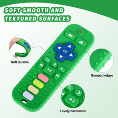 Fu Store silicone teether pink textures soothe gums and support development