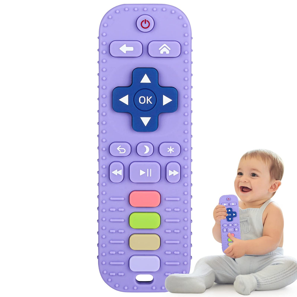 Fu Store remote-control teether with textured surfaces to calm teething
