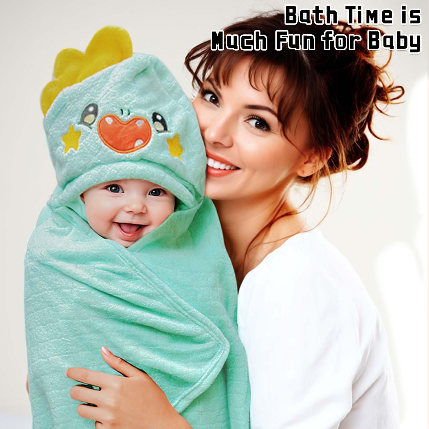 FUBANRAY use-after-bath scene shows versatile towel for pool or beach.
