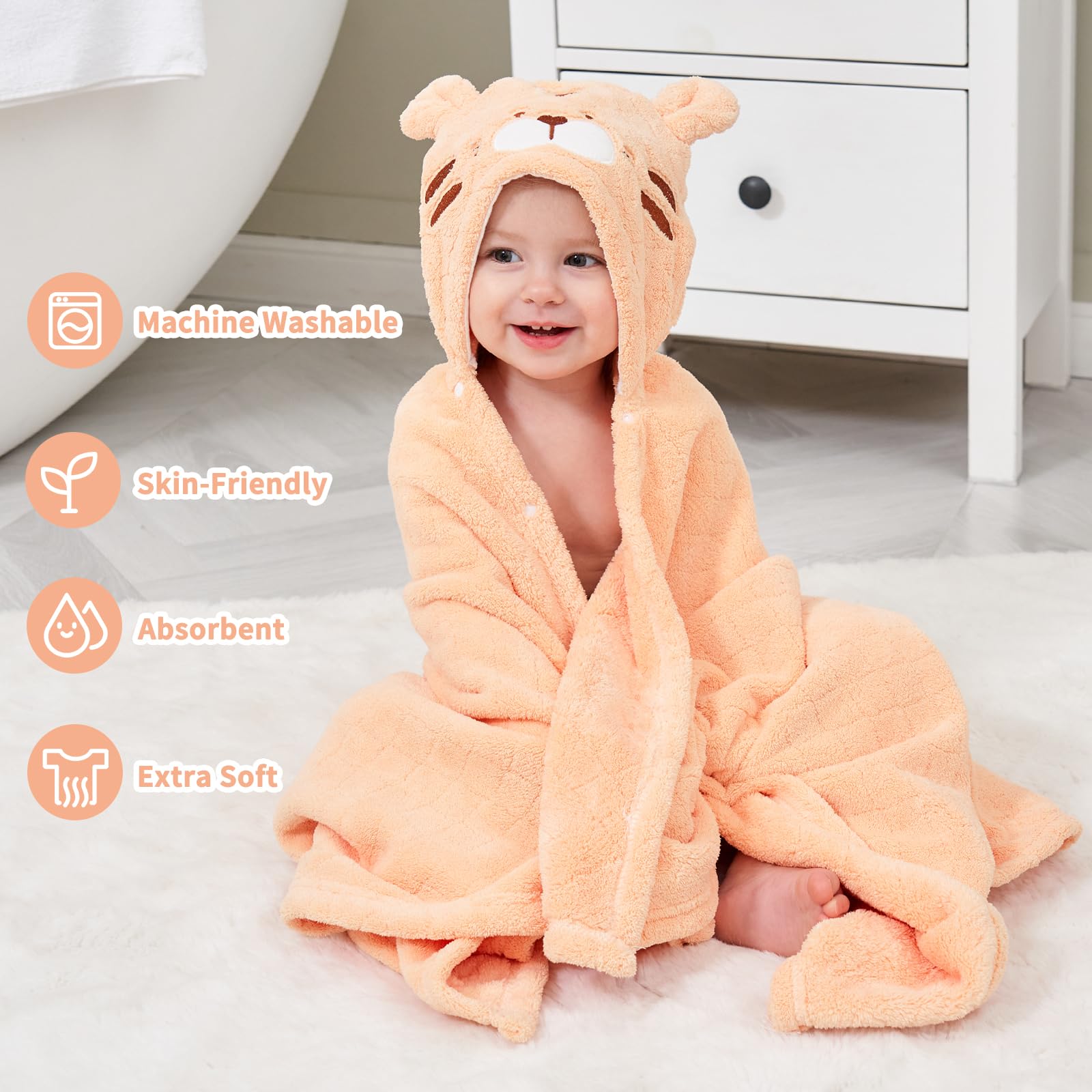 FUBANRAY towel ready for pool or beach after-bath adventures.