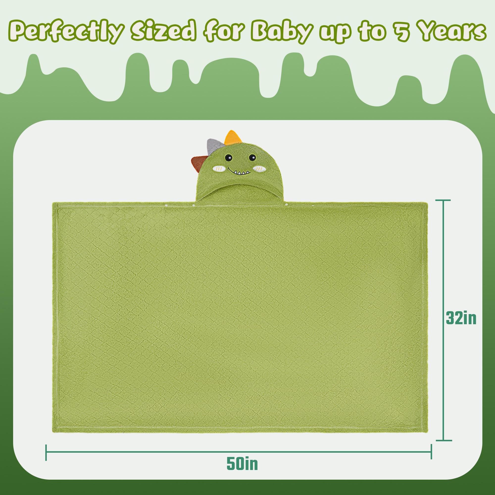 FUBANRAY two-pack toddler towels large 50x32 inches offering full-body coverage