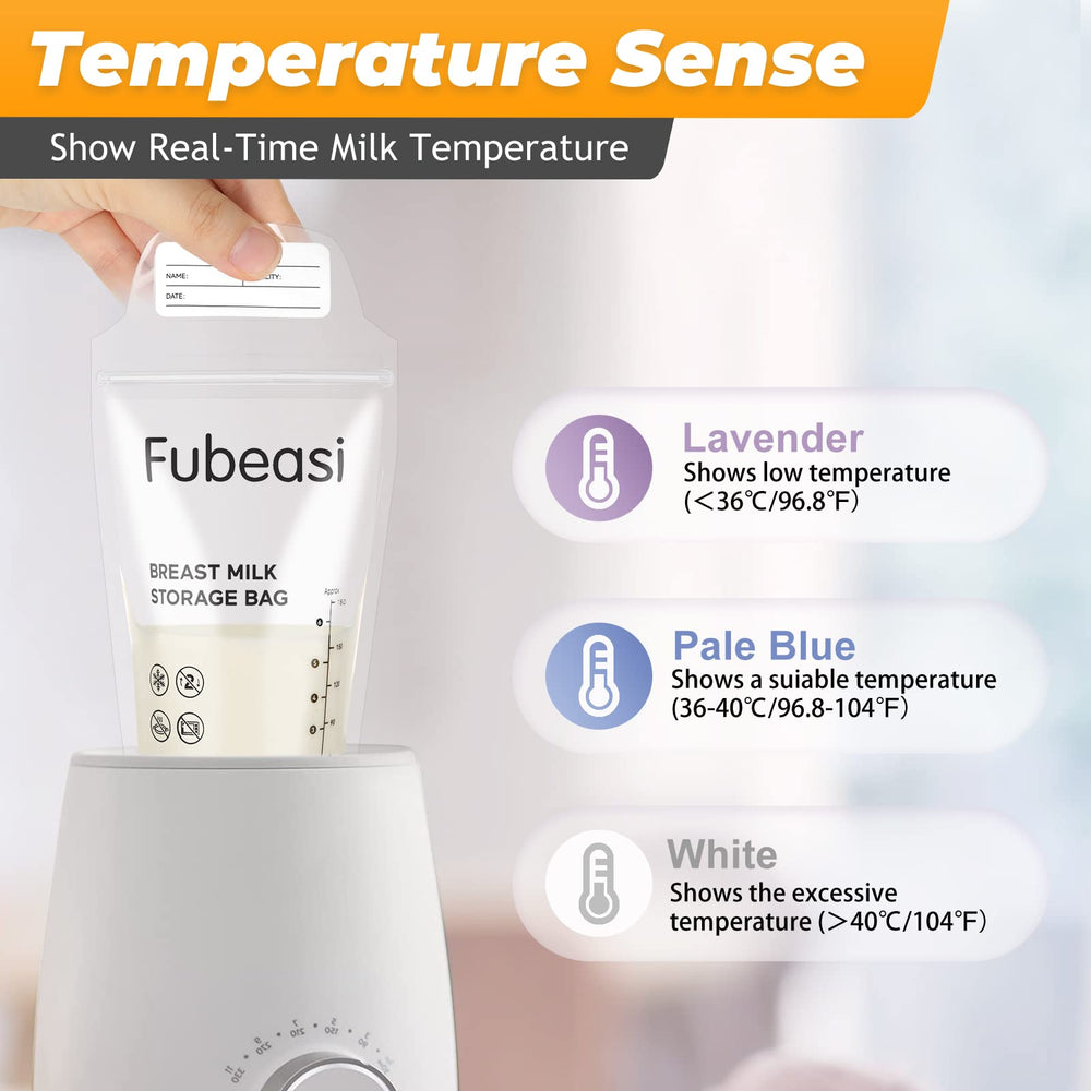 Fubeasi breastmilk bags with double-zip demonstrate leak-proof sealing.